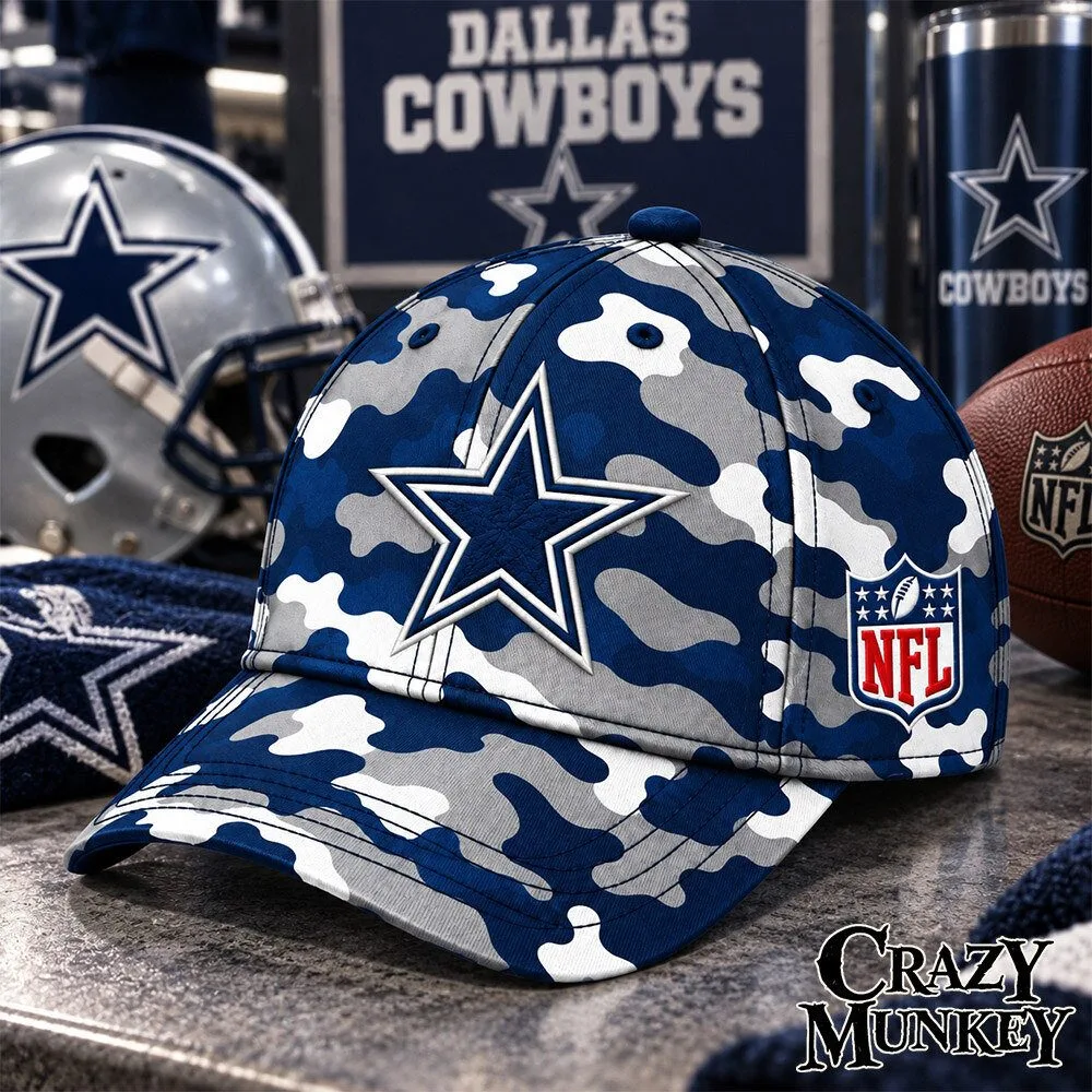 Dallas Cowboys Camo Embroidered Concept Fan Baseball Cap | Headwear