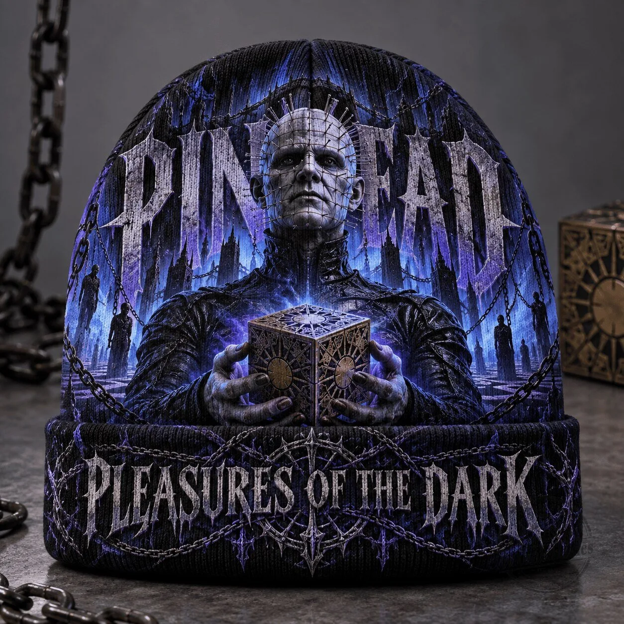 Pinhead Hellraiser Pleasures of the Dark Knit Beanie