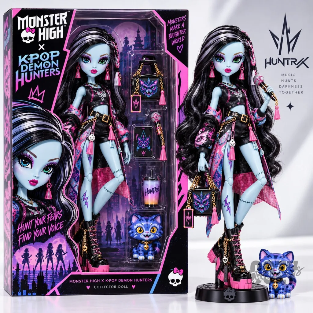 Monster High K-Pop Demon Hunters Collector Doll Frankie Stein with Accessories Monster High K-Pop Demon Hunters Collector Doll Frankie Stein with Accessories