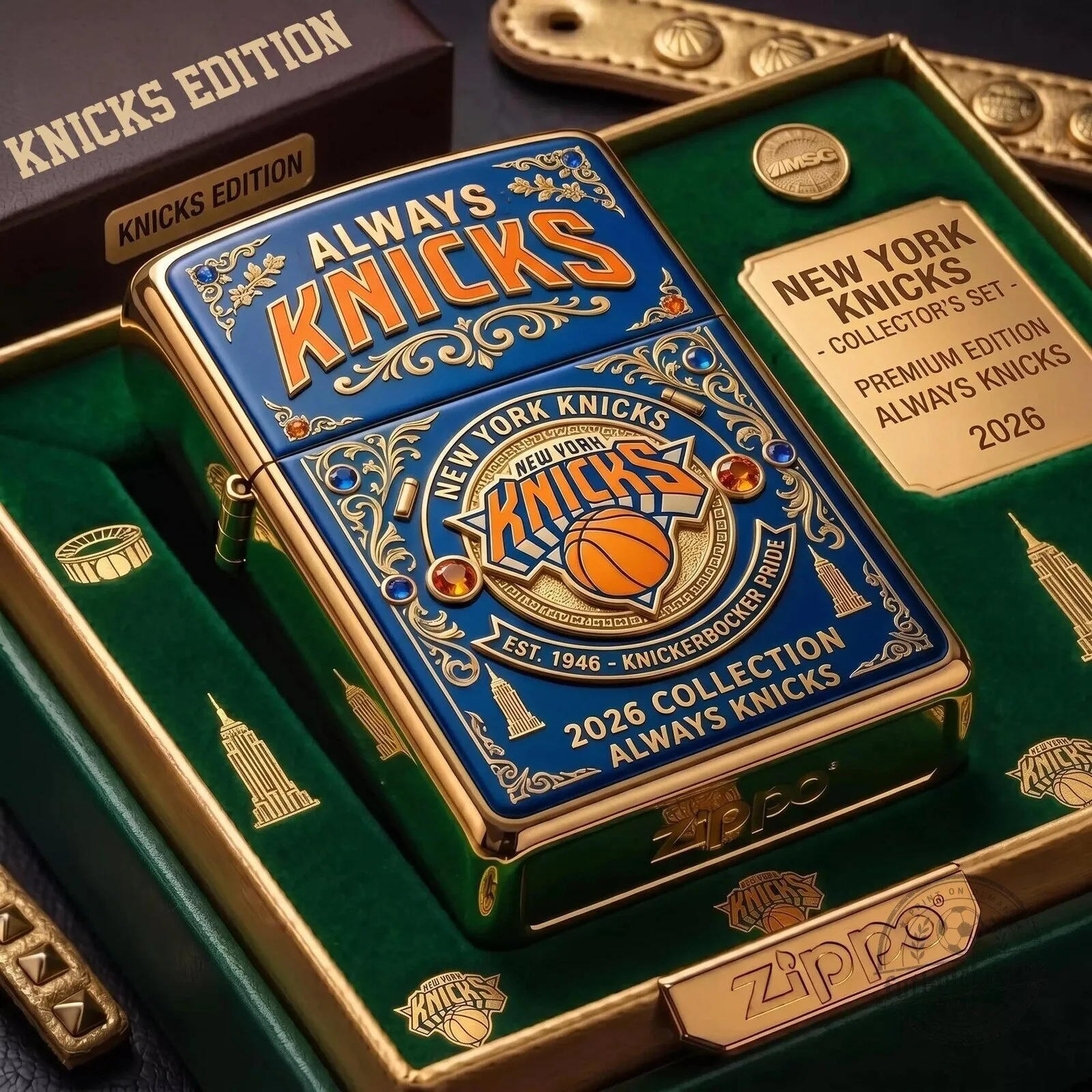 New York Knicks Zippo Lighter Always Knicks Edition