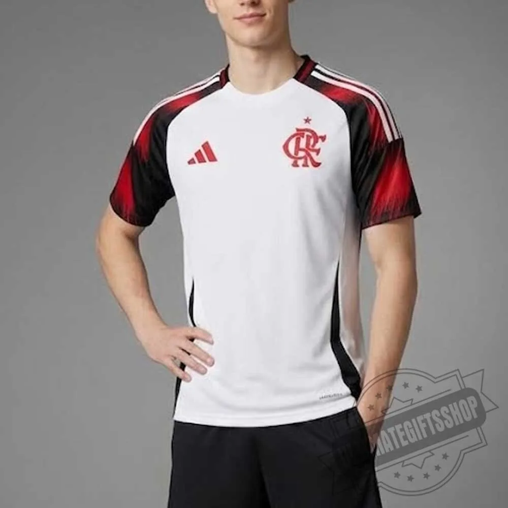 CR Flamengo 2024/25 Pre-Match Soccer Jersey White Red Training Shirt 4 CR Flamengo 2024/25 Pre-Match Soccer Jersey White Red Training Shirt