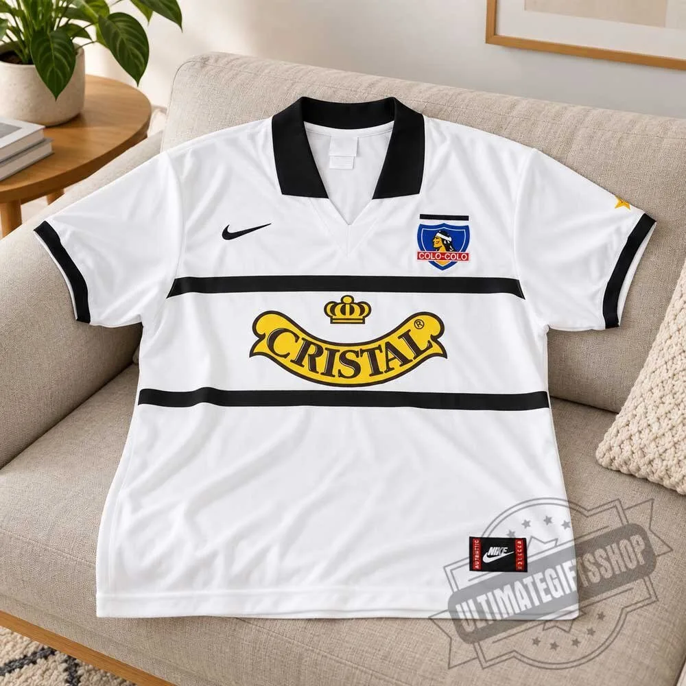 1996 Nike Colo-Colo Home Shirt Cristal Retro Jersey 3 1996 Nike Colo-Colo Home Shirt Cristal Retro Jersey
