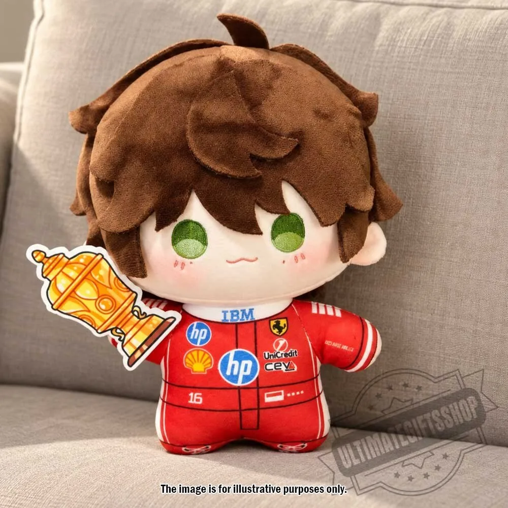 Charles Leclerc #16 F1 Plush Doll with Winner Trophy 4 Charles Leclerc #16 F1 Plush Doll with Winner Trophy