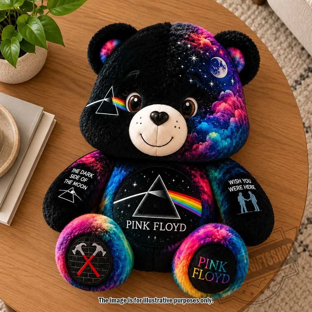 Pink Floyd The Dark Side of the Moon Teddy Bear Plush Toy 5 Pink Floyd The Dark Side of the Moon Teddy Bear Plush Toy