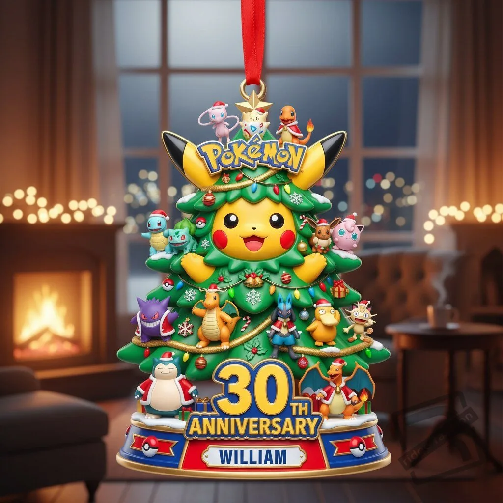 30th Anniversary Acrylic Christmas Ornament - Personalized Gifts For Game Lovers 3 30th Anniversary Acrylic Christmas Ornament - Personalized Gifts For Game Lovers product view