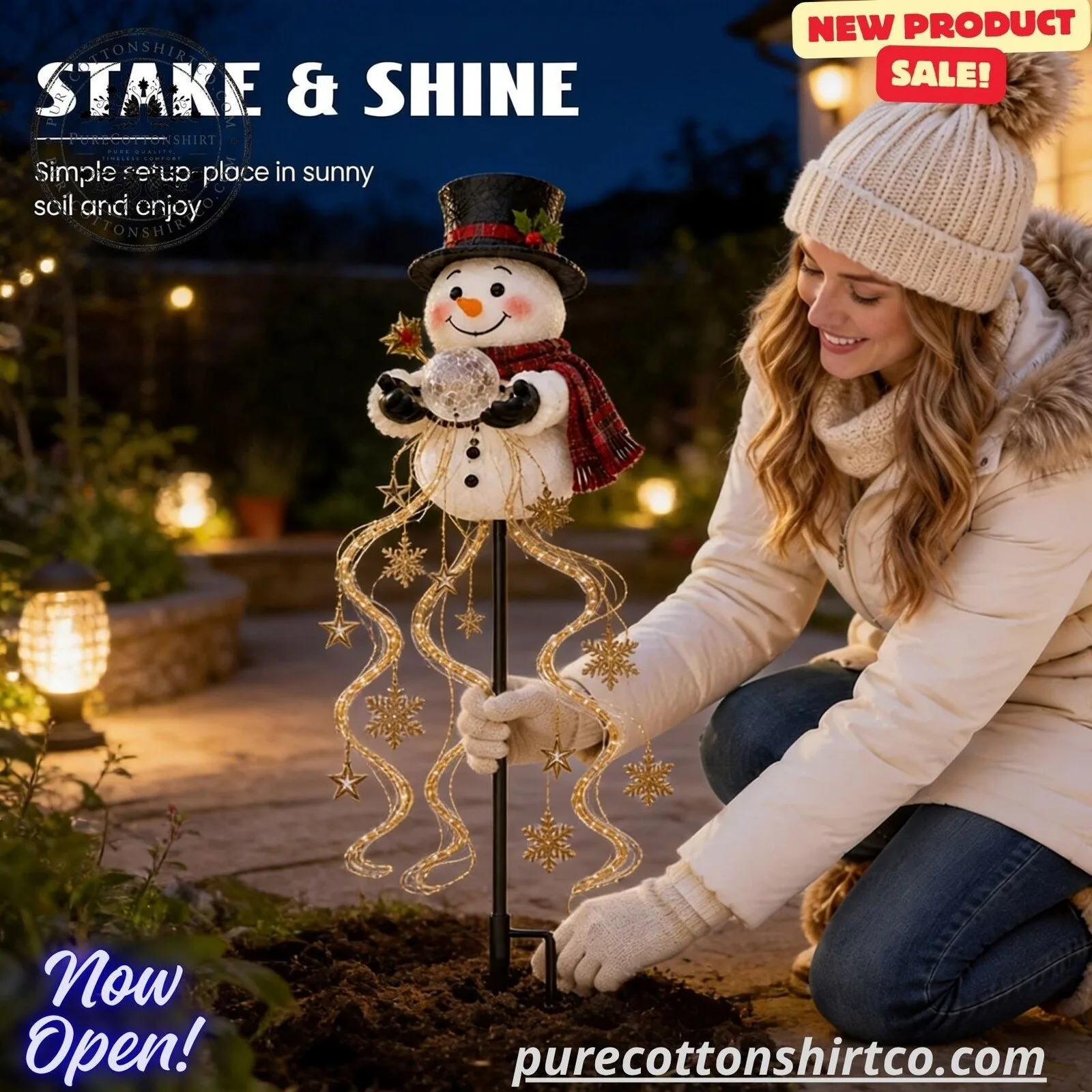 Solar Powered Snowman Garden Stake Light – Outdoor Christmas Lawn & Pathway Decor 6 Solar Powered Snowman Garden Stake Light – Outdoor Christmas Lawn & Pathway Decor