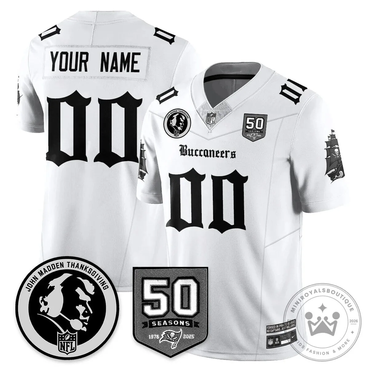 Tampa Bay Buccaneers Jersey for Thanksgiving featuring John Madden 9 Tampa Bay Buccaneers Jersey for Thanksgiving featuring John Madden
