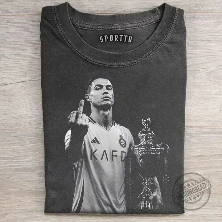 Cristiano Ronaldo Al Nassr Football Club Champion Trophy T-Shirt