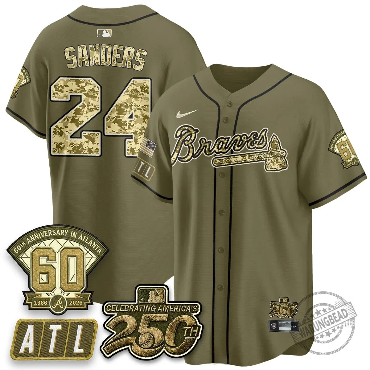 Atlanta Braves Ozzie Albies Salute to Service Baseball Jersey 37 Atlanta Braves Ozzie Albies Salute to Service Baseball Jersey