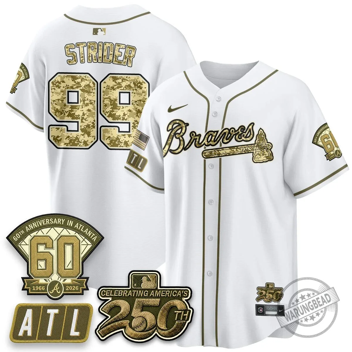 Atlanta Braves Ozzie Albies Salute to Service Baseball Jersey 44 Atlanta Braves Ozzie Albies Salute to Service Baseball Jersey
