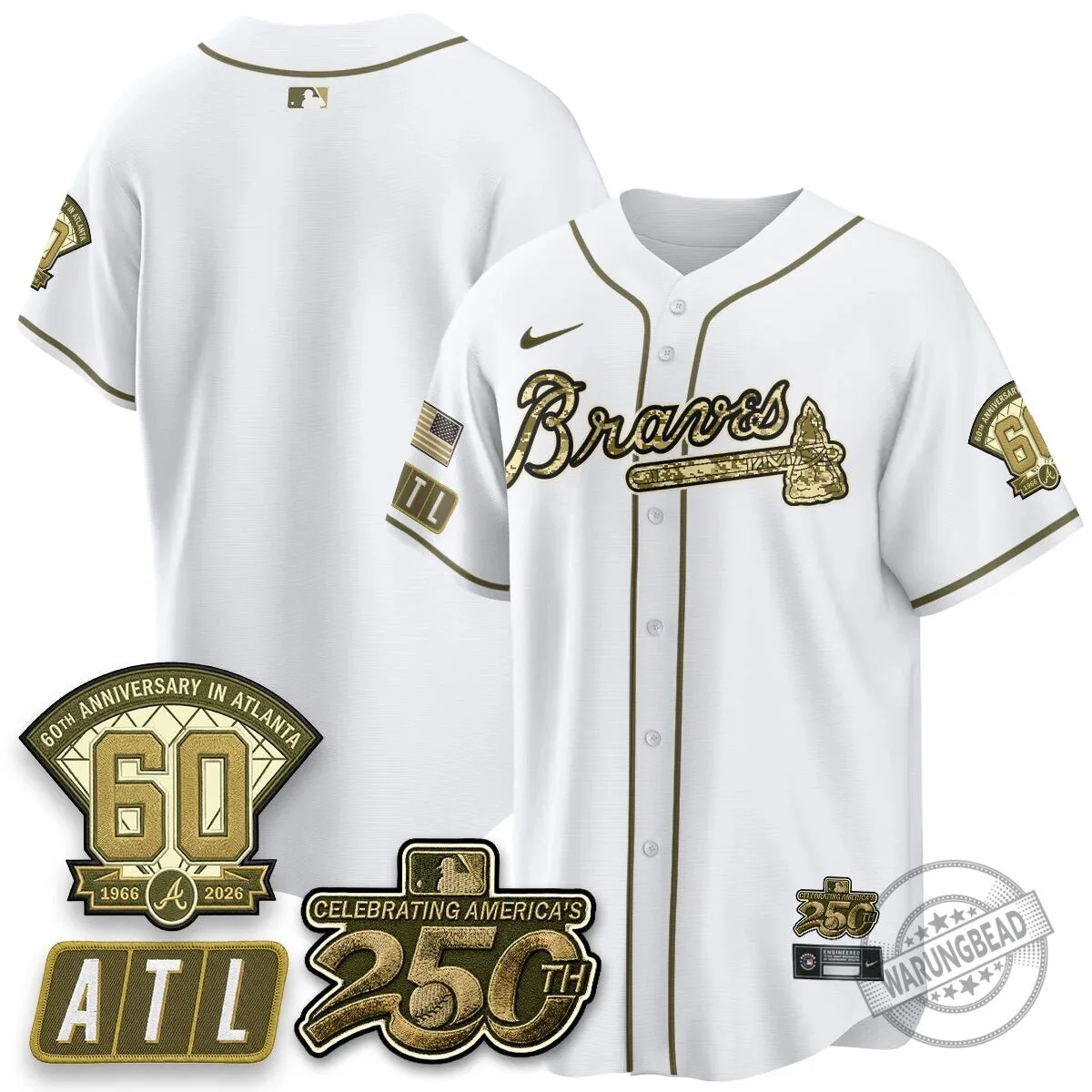 Atlanta Braves Ozzie Albies Salute to Service Baseball Jersey 46 Atlanta Braves Ozzie Albies Salute to Service Baseball Jersey