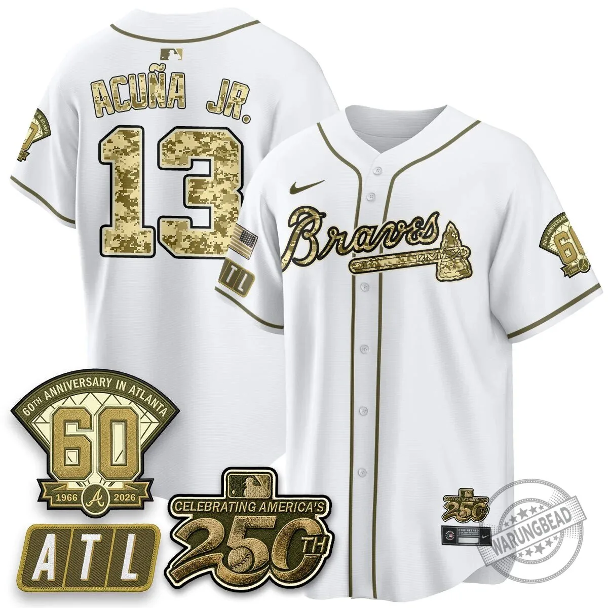 Atlanta Braves Ozzie Albies Salute to Service Baseball Jersey 47 Atlanta Braves Ozzie Albies Salute to Service Baseball Jersey