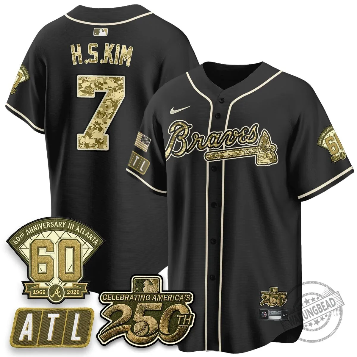 Atlanta Braves Ozzie Albies Salute to Service Baseball Jersey 51 Atlanta Braves Ozzie Albies Salute to Service Baseball Jersey