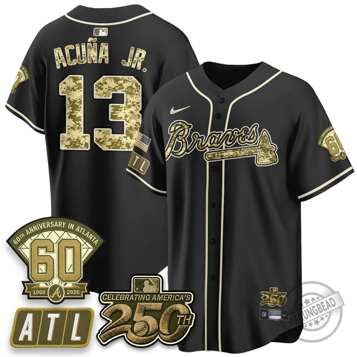 Atlanta Braves Ozzie Albies Salute to Service Baseball Jersey 55 Atlanta Braves Ozzie Albies Salute to Service Baseball Jersey