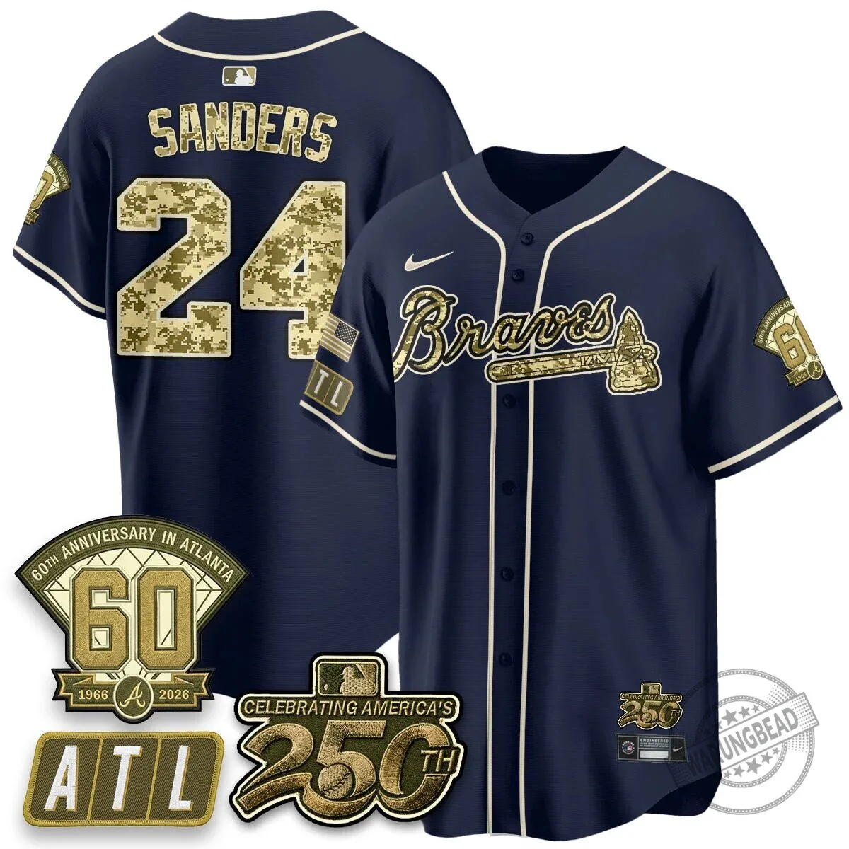 Atlanta Braves Ozzie Albies Salute to Service Baseball Jersey 61 Atlanta Braves Ozzie Albies Salute to Service Baseball Jersey