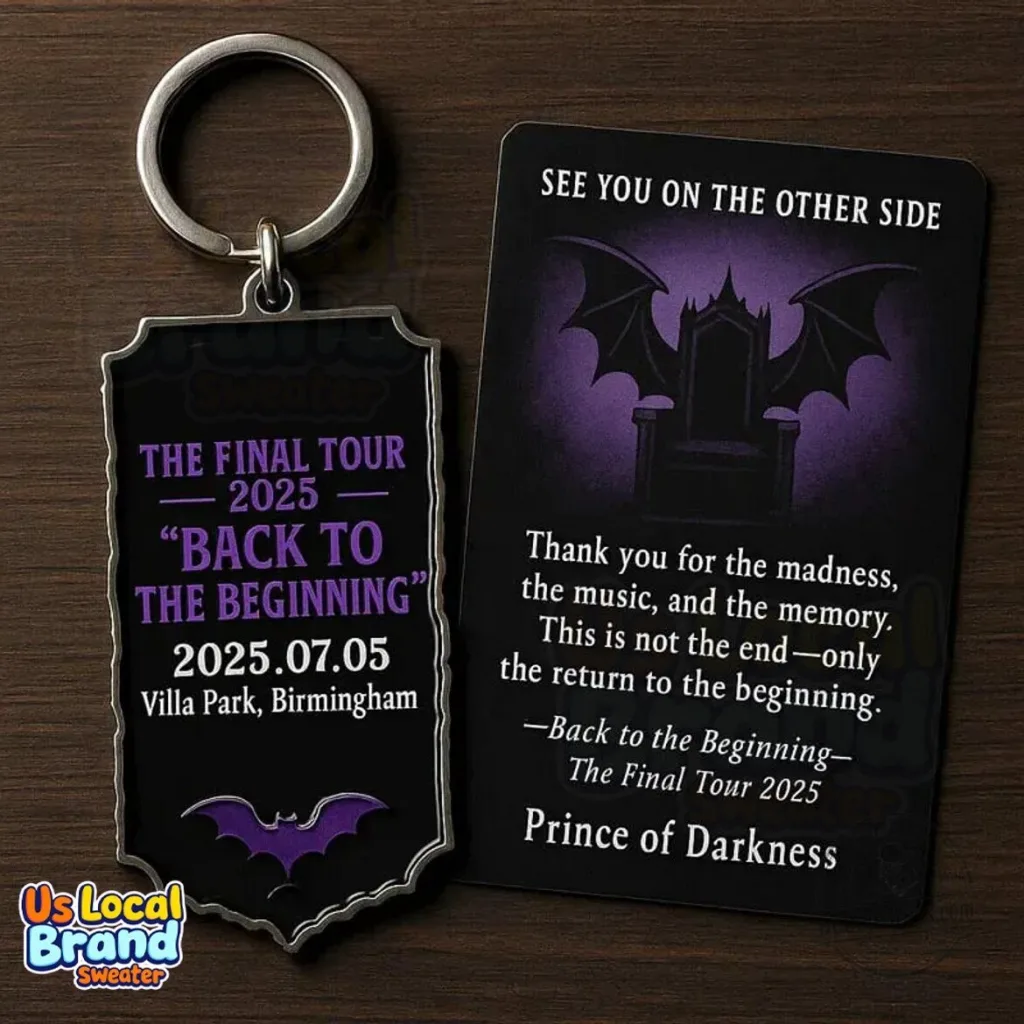 Ozzy Osbourne The Final Tour 2025 Back to the Beginning Commemorative Keychain