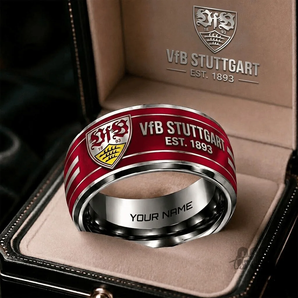 VfB Stuttgart Bundesliga Football Club Personalized Ring