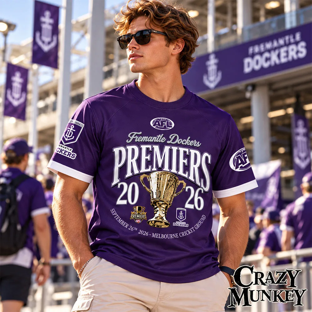 Fremantle Dockers 2026 Premiers Football Concept Fan T-Shirt | Apparel