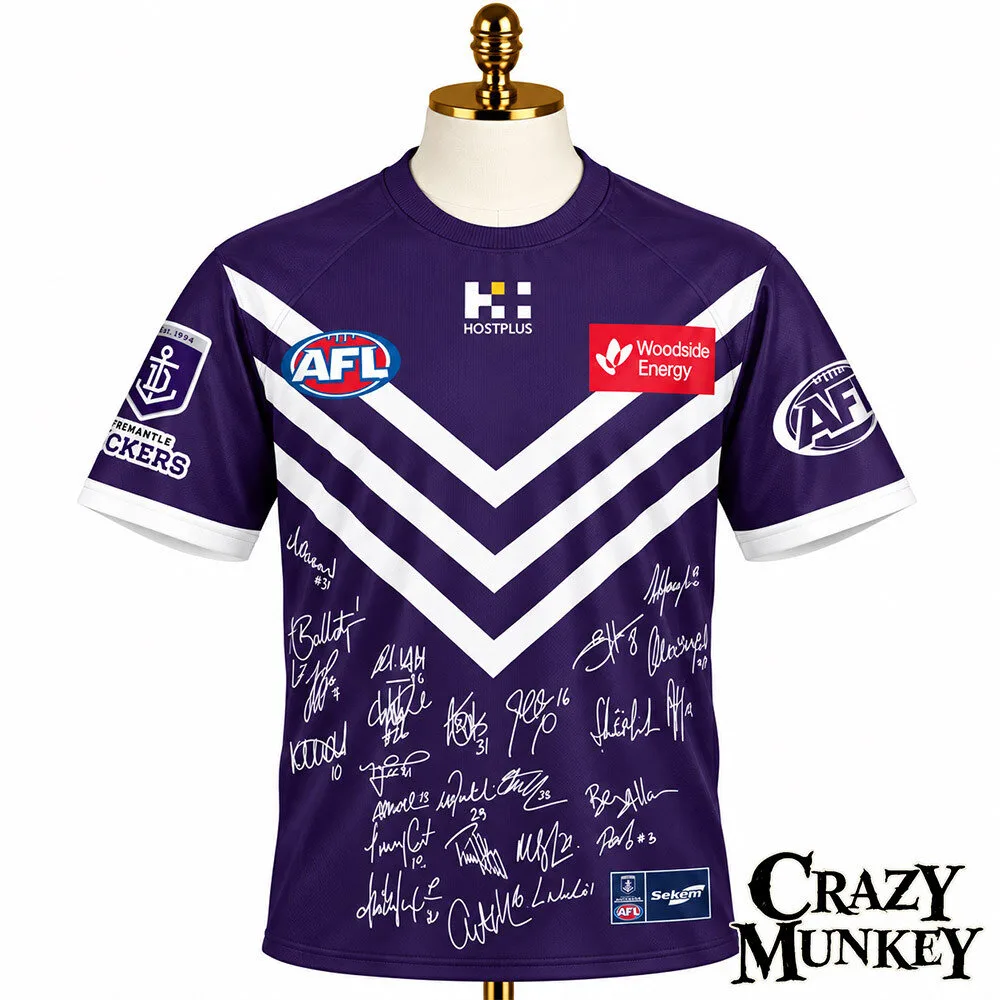 Fremantle Dockers 2026 Premiers Custom Concept Fan T-Shirt | Apparel 4 Fremantle Dockers 2026 Premiers Custom Concept Fan T-Shirt | Apparel