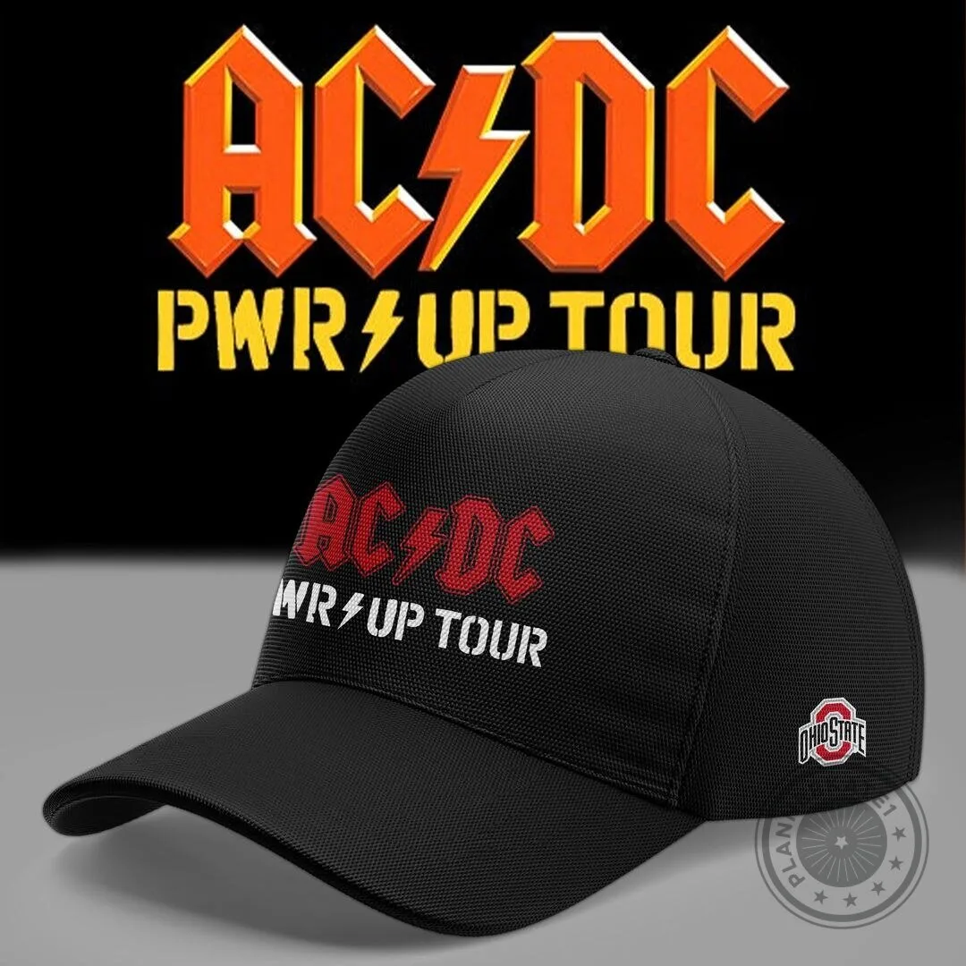AC/DC PWR Up Tour Black Baseball Cap Hat