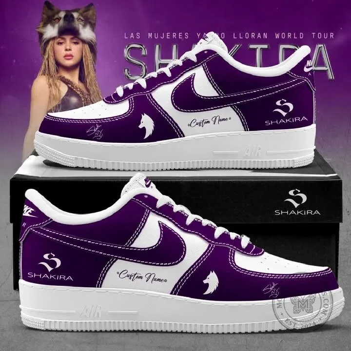 Shakira Las Mujeres Ya No Lloran World Tour Custom Name Sneakers
