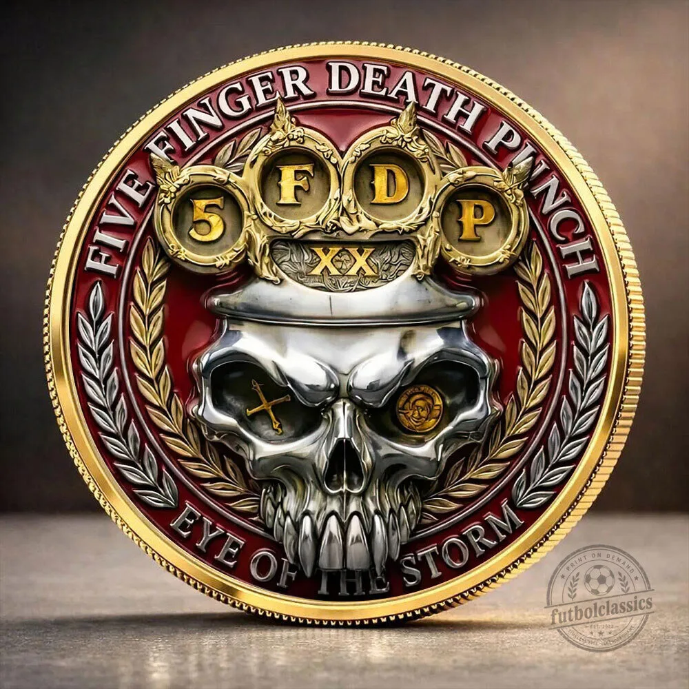 Five Finger Death Punch Eye of the Storm Commemorative Challenge Coin
