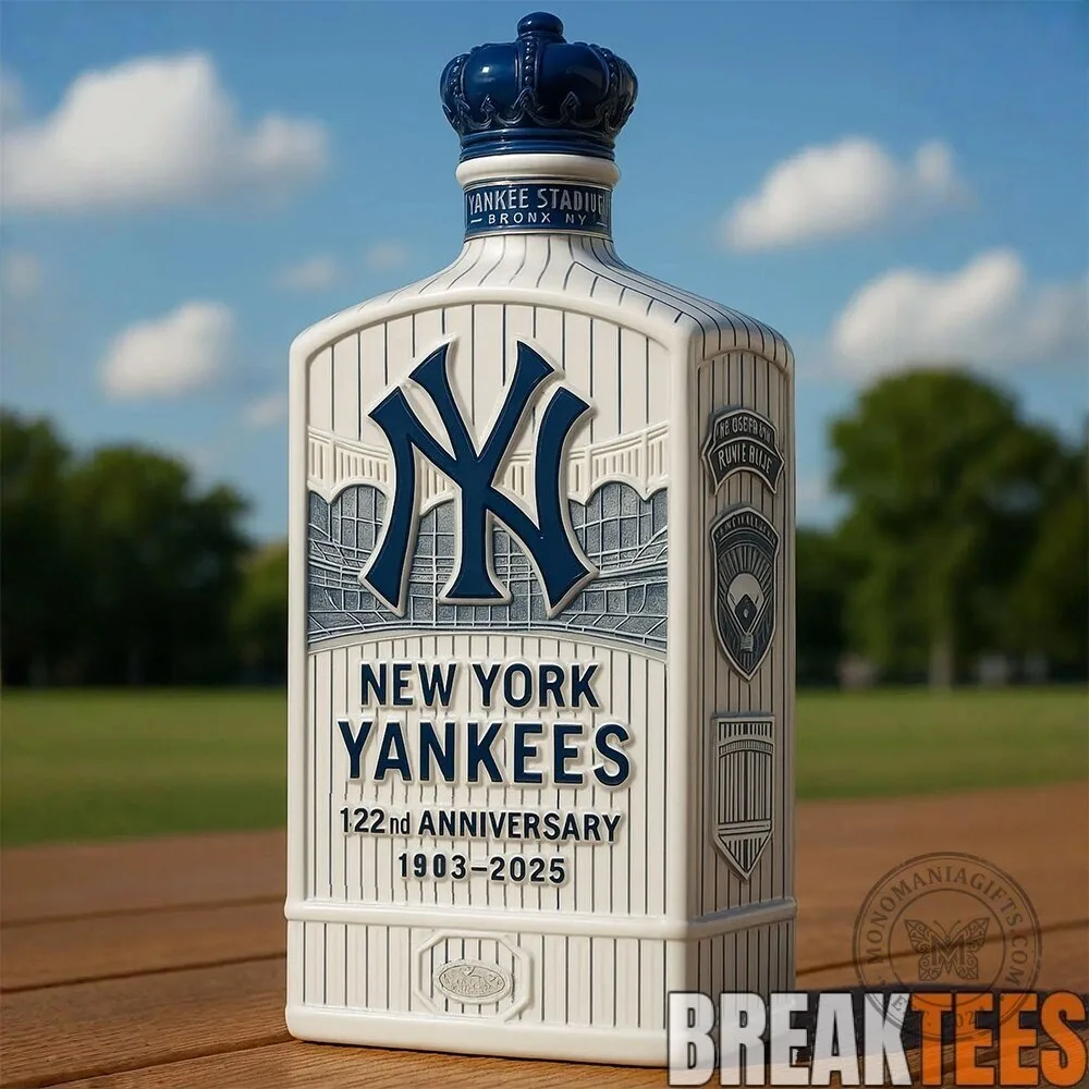 New York Yankees 122nd Anniversary Commemorative Whiskey Bottle