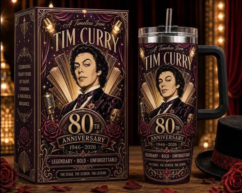 Tim Curry 80th Anniversary Dr Frank N Furter Insulated Stainless Steel Tumbler