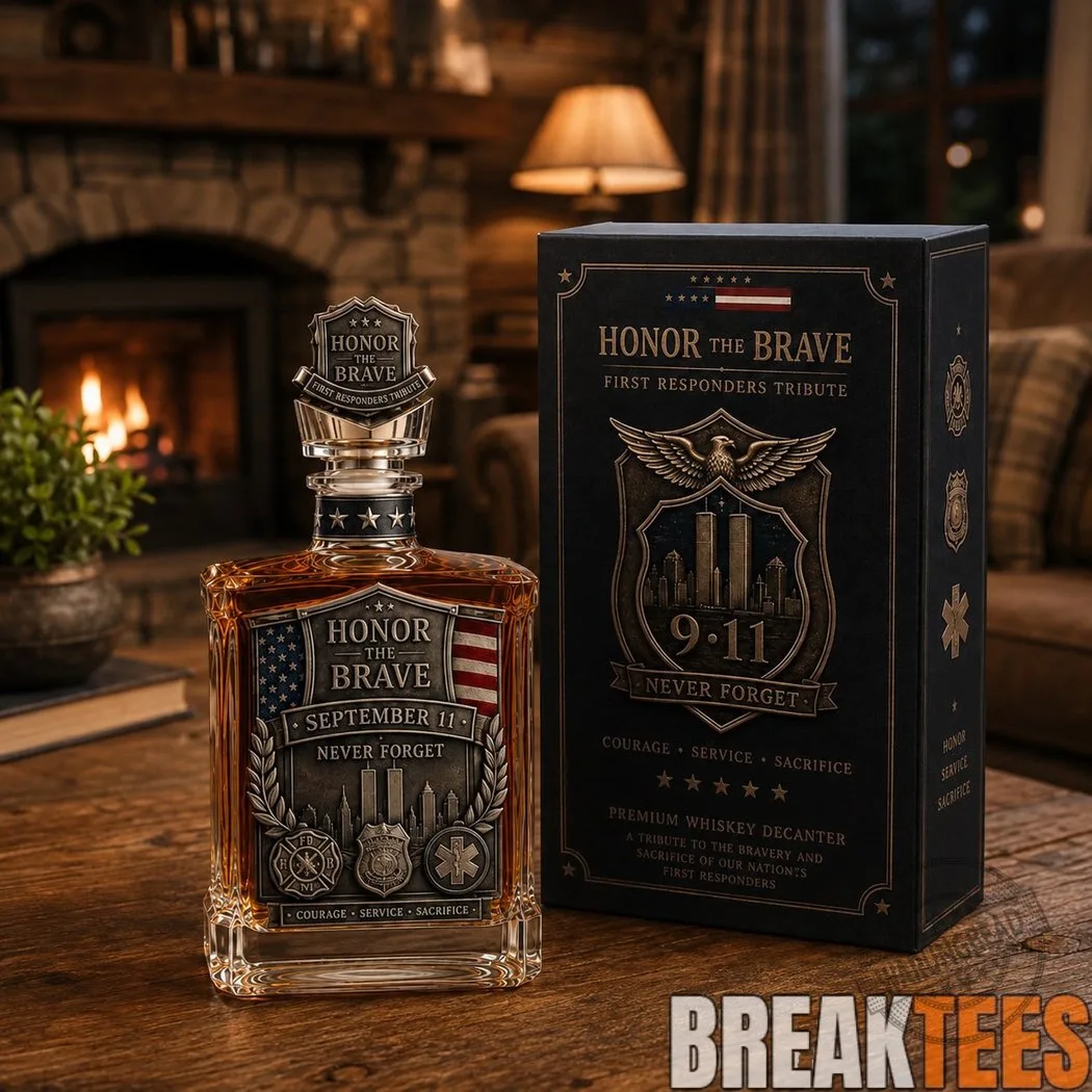 September 11 Never Forget First Responders Tribute Whiskey Decanter 6 September 11 Never Forget First Responders Tribute Whiskey Decanter