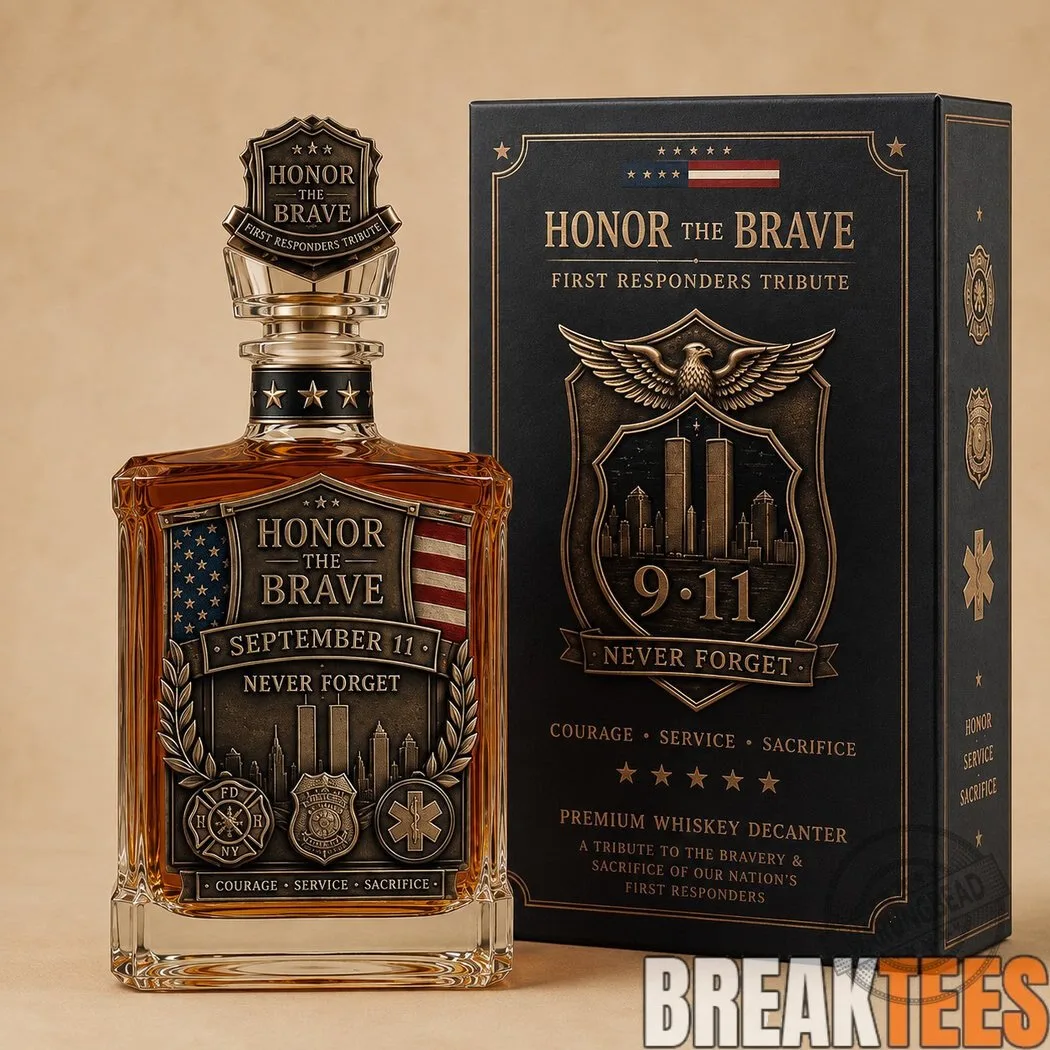 September 11 Never Forget First Responders Tribute Whiskey Decanter 8 September 11 Never Forget First Responders Tribute Whiskey Decanter