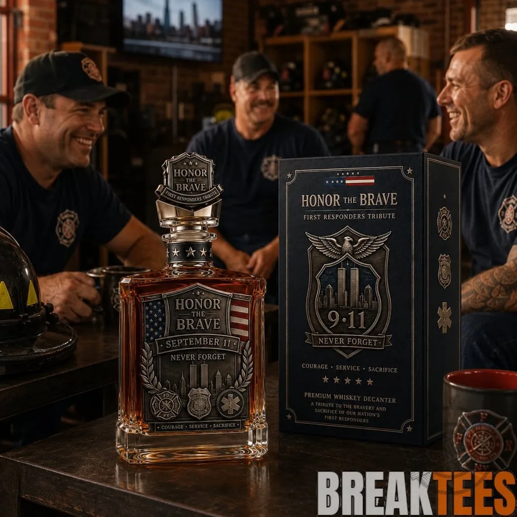 September 11 Never Forget First Responders Tribute Whiskey Decanter 11 September 11 Never Forget First Responders Tribute Whiskey Decanter