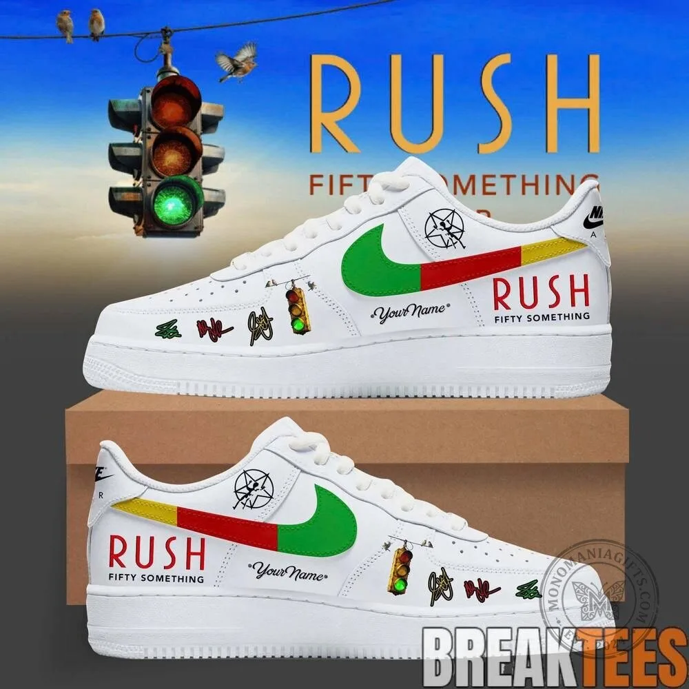 Rush Fifty Something Tour 2026 Custom White Sneakers