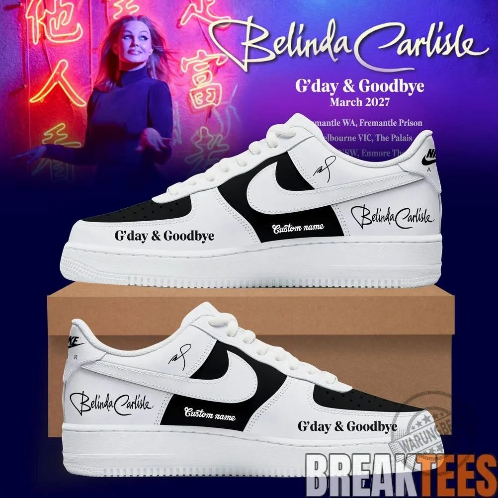 Belinda Carlisle G'day and Goodbye Tour Custom Shoes 2 Belinda Carlisle G