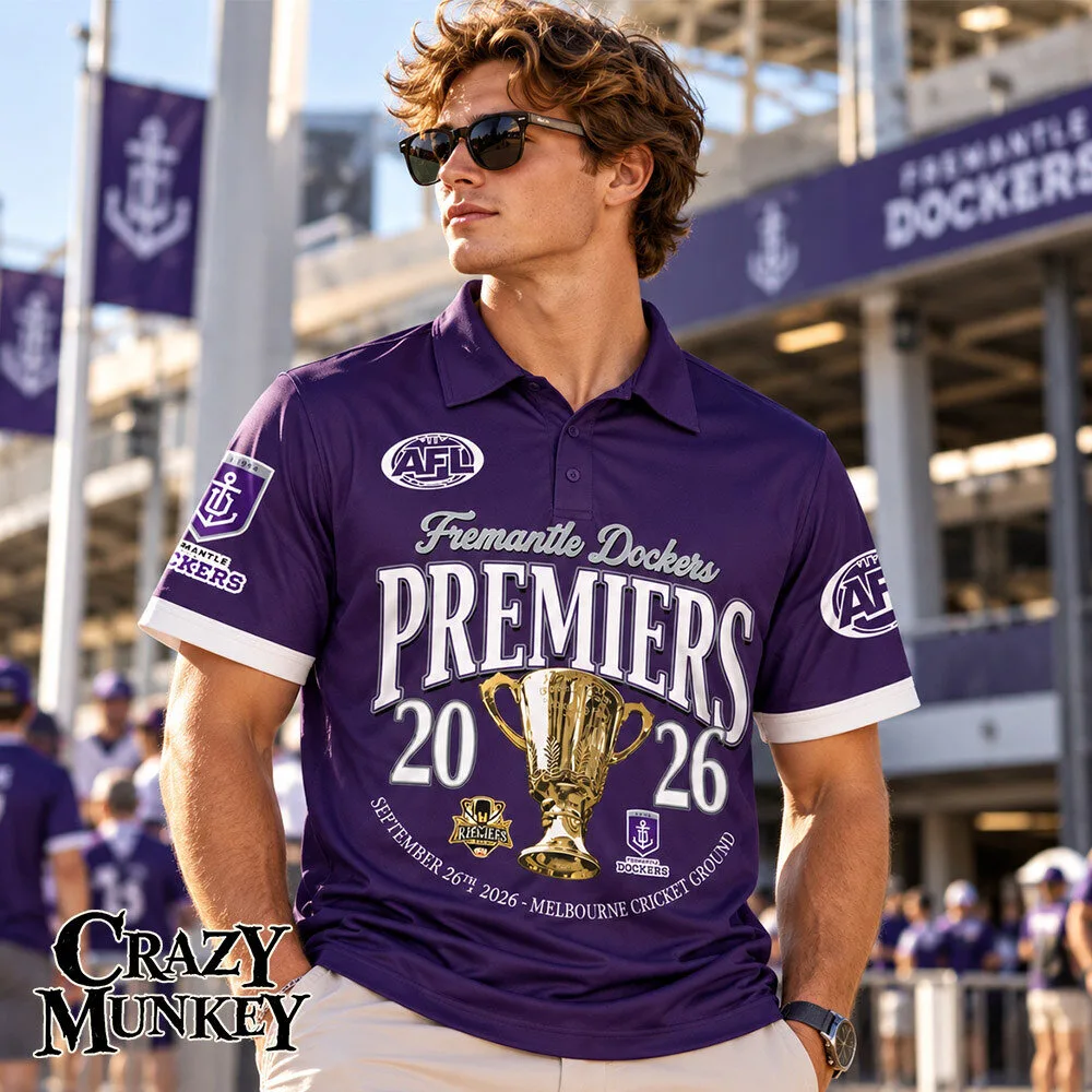 Fremantle Dockers 2026 Premiers Football Concept Fan Polo Shirt | Apparel