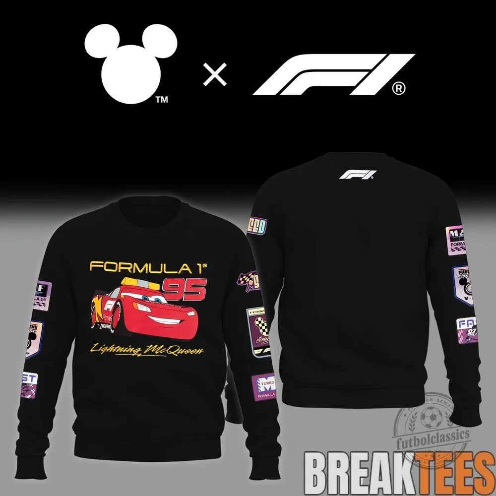 Lightning McQueen Formula 1 Racing Car Disney Pixar Sweatshirt