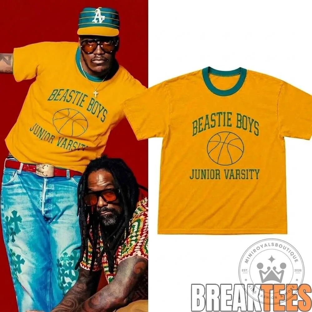 Beastie Boys Junior Varsity Basketball Logo Golden Yellow T-Shirt