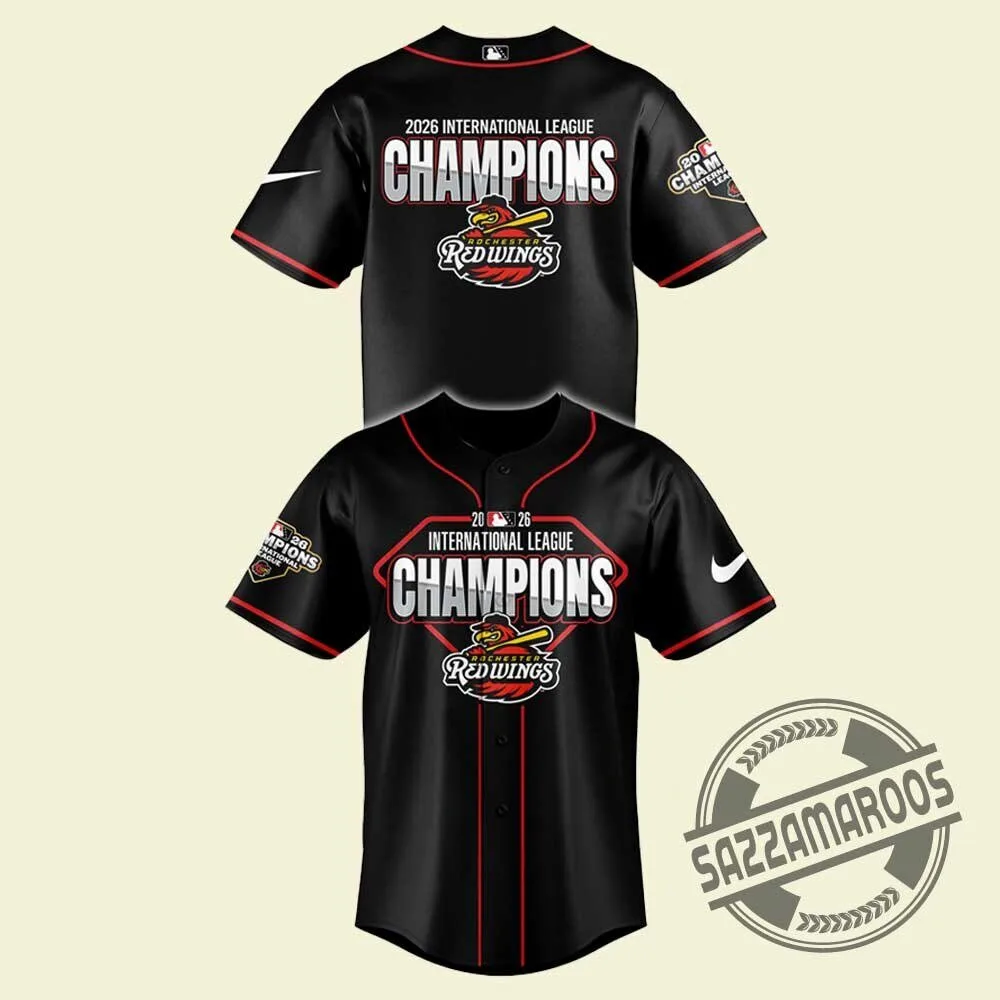 Rochester Red Wings 2026 International League Champions Baseball Jersey 7 Rochester Red Wings 2026 International League Champions Baseball Jersey