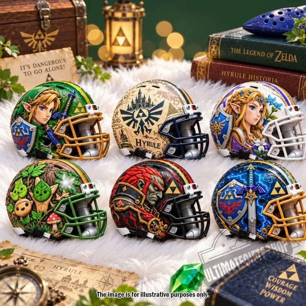 Riddell Speed The Legend of Zelda Ultimate 6-Mini-Helmet Collector Set 3 Riddell Speed The Legend of Zelda Ultimate 6-Mini-Helmet Collector Set