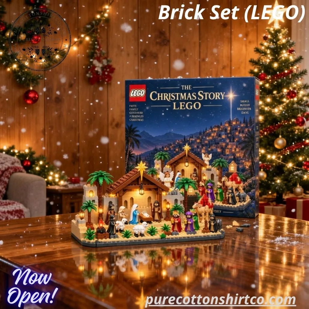 9 Christian Nativity Scene LEGO Advent Calendar & LEGO Building Block Set – 24-Day The Christmas Story Countdown Toy (Choose Op