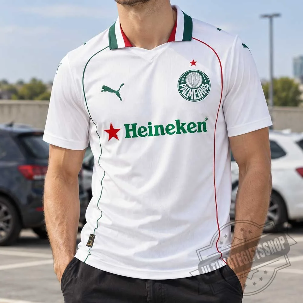 Puma SE Palmeiras Heineken Sponsor White Away Jersey Concept 4 Puma SE Palmeiras Heineken Sponsor White Away Jersey Concept
