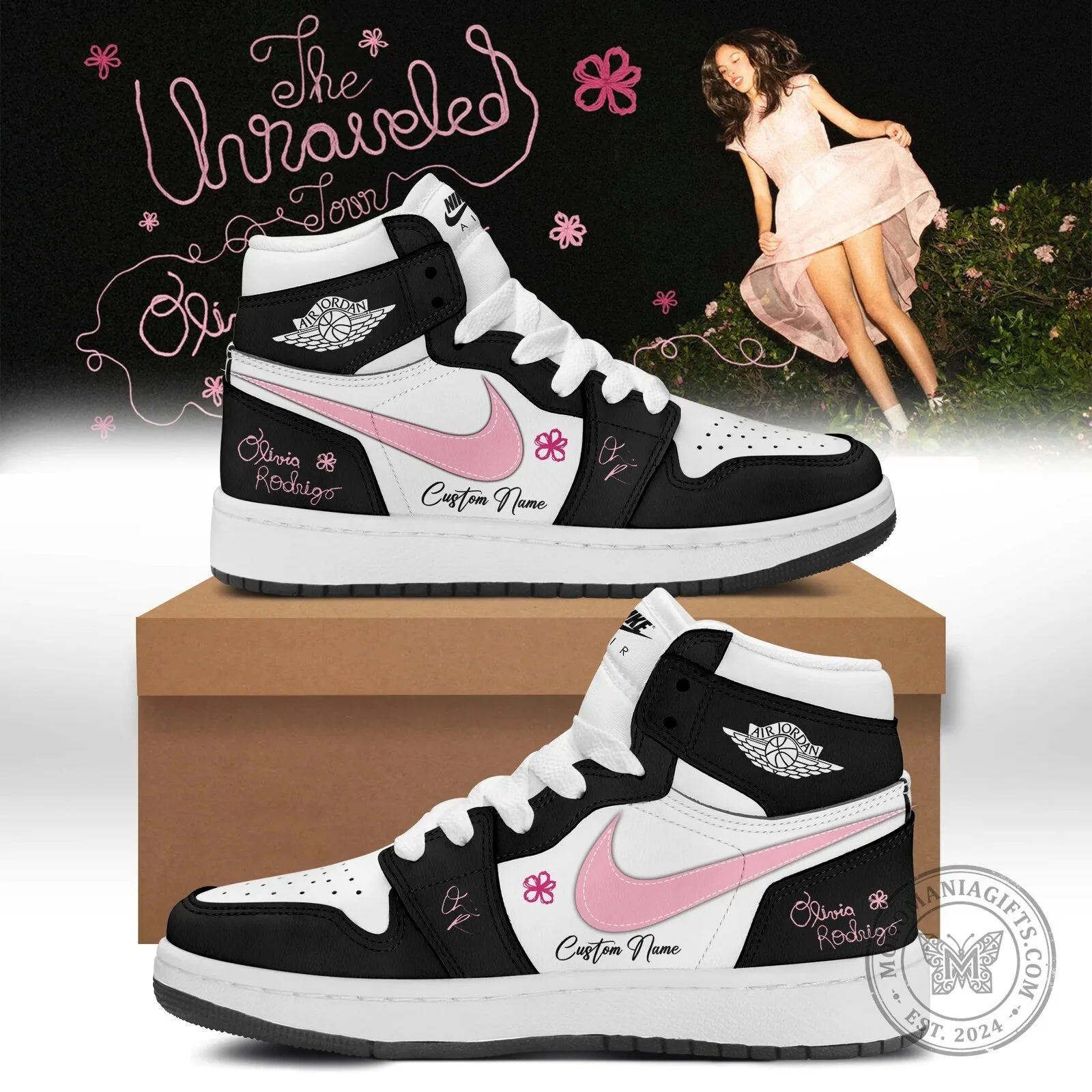 Olivia Rodrigo The Unraveled Tour High-Top Shoes
