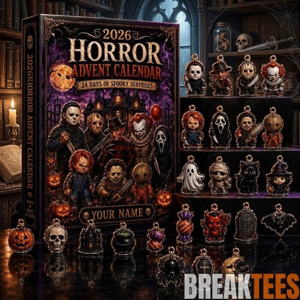Horror Movie Character Advent Calendar 2026 with 24 Spooky Surprises