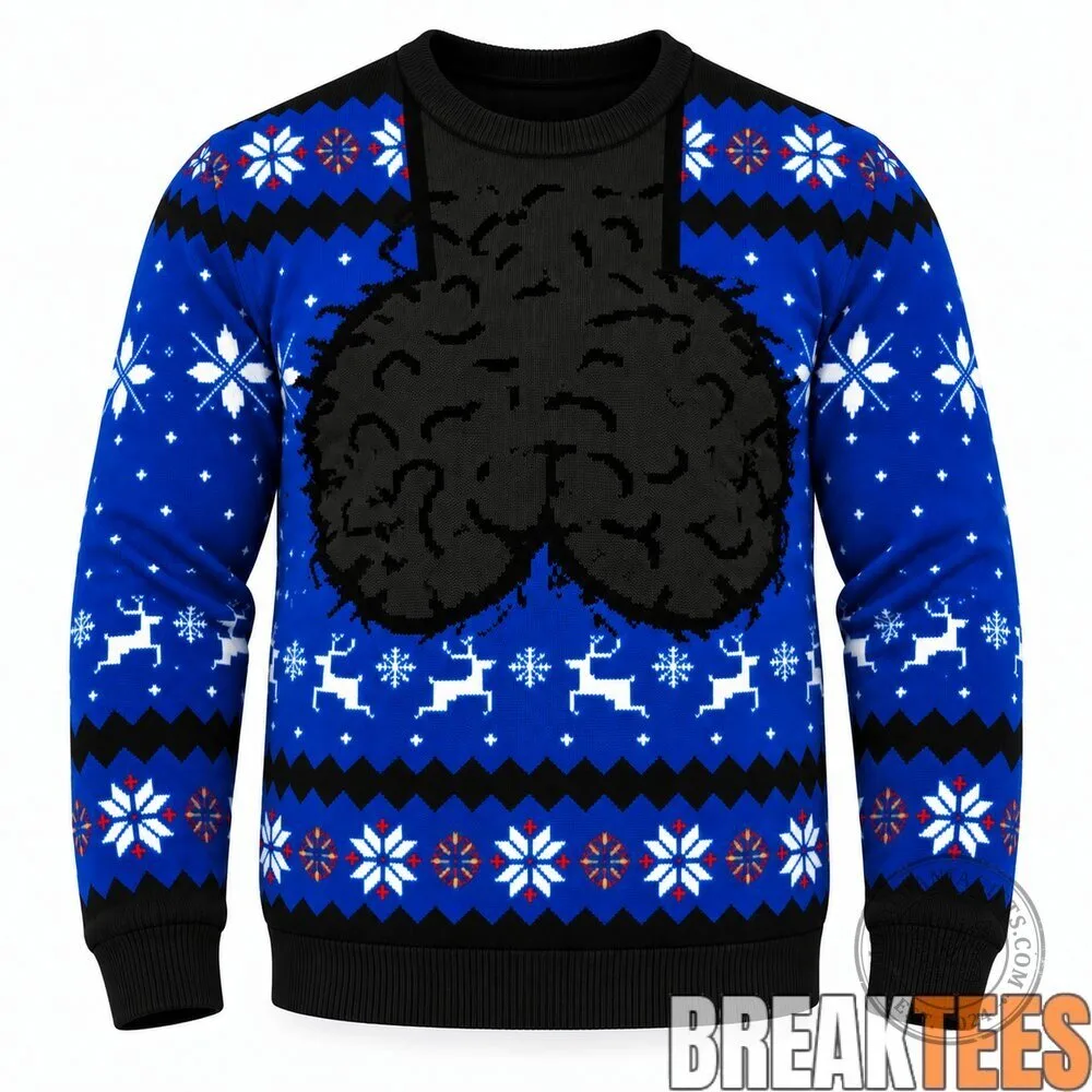 Funny Jingle Balls Blue Ugly Christmas Sweater for Men 4 Funny Jingle Balls Blue Ugly Christmas Sweater for Men