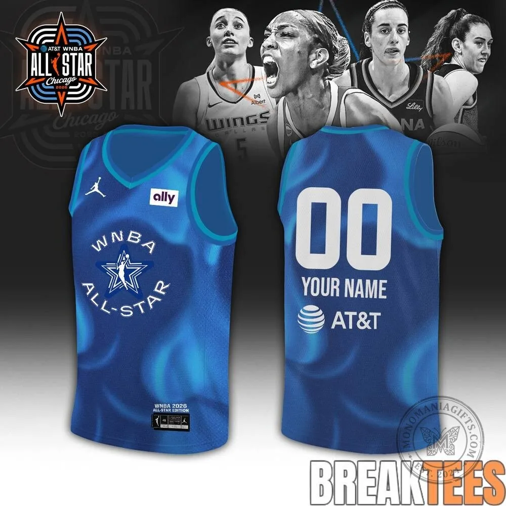 WNBA All-Star Edition Custom Basketball Jersey Blue