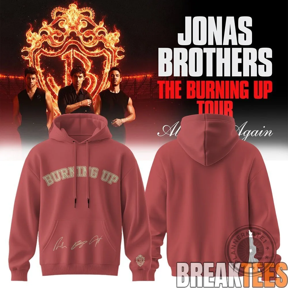 Jonas Brothers The Burning Up Tour Concert Black Hoodie 6 Jonas Brothers The Burning Up Tour Concert Black Hoodie