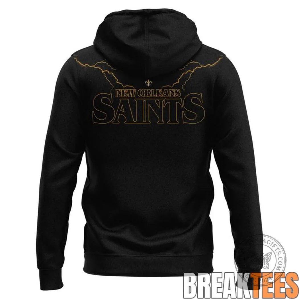 New Orleans Saints Football Team Stranger Things Inspired Black Hoodie 5 New Orleans Saints Football Team Stranger Things Inspired Black Hoodie