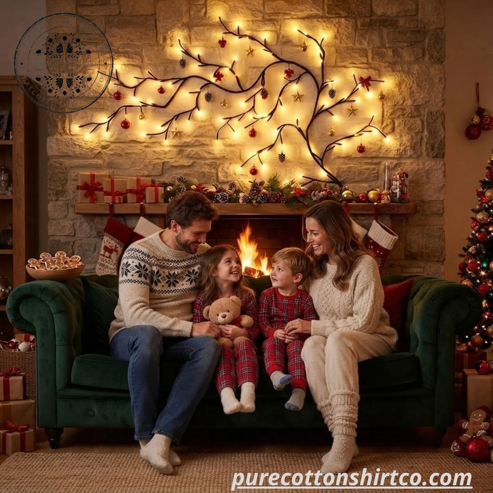 Warm White LED Branch Light Decorative Night Light 4 Warm White LED Branch Light Decorative Night Light