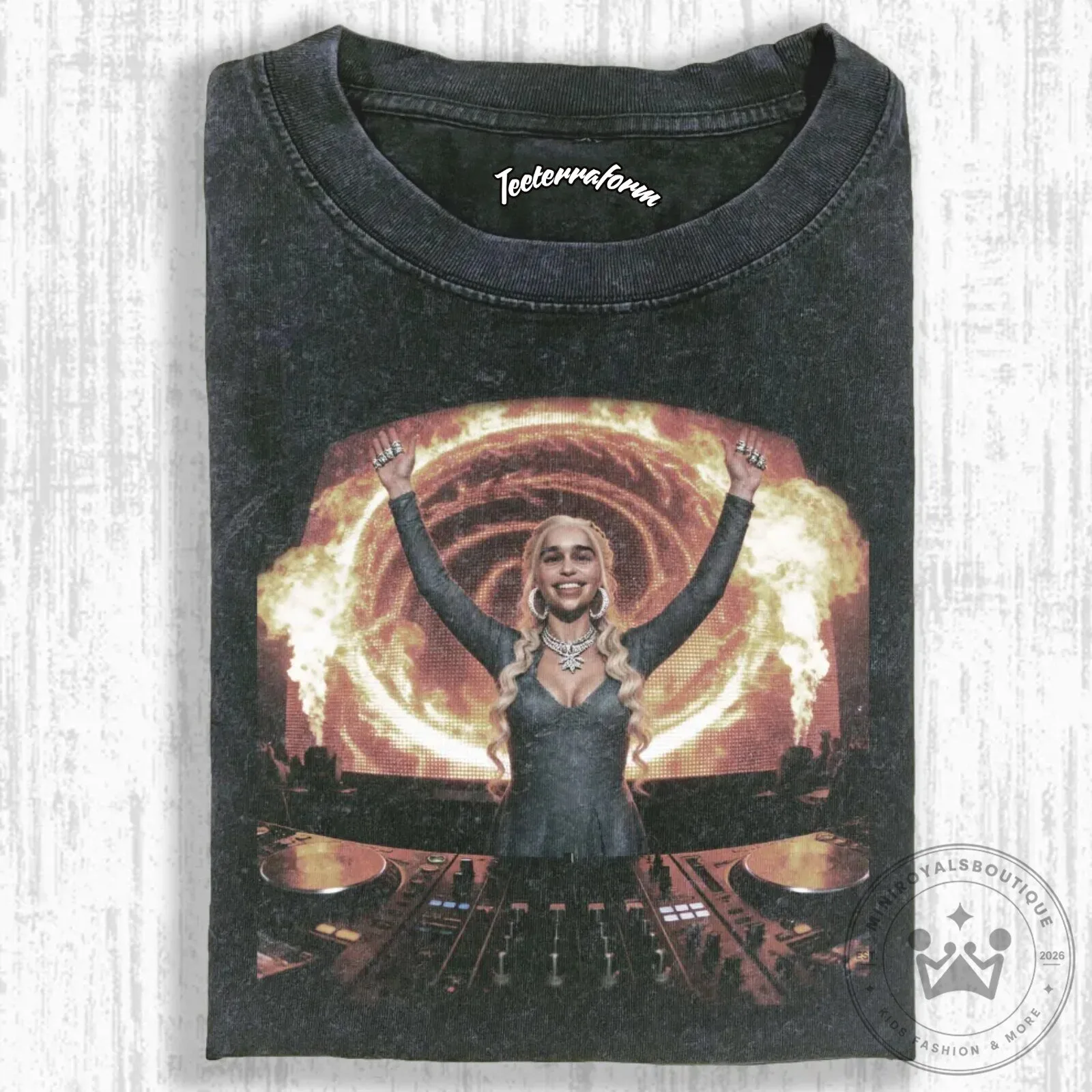 Game of Thrones Daenerys Targaryen DJ Graphic T-Shirt