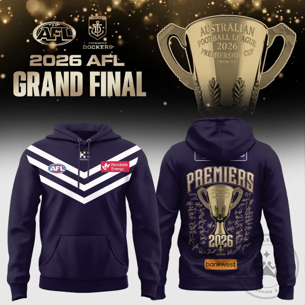 Fremantle Dockers 2026 AFL Grand Final Premiers Hoodie 14 Fremantle Dockers 2026 AFL Grand Final Premiers Hoodie