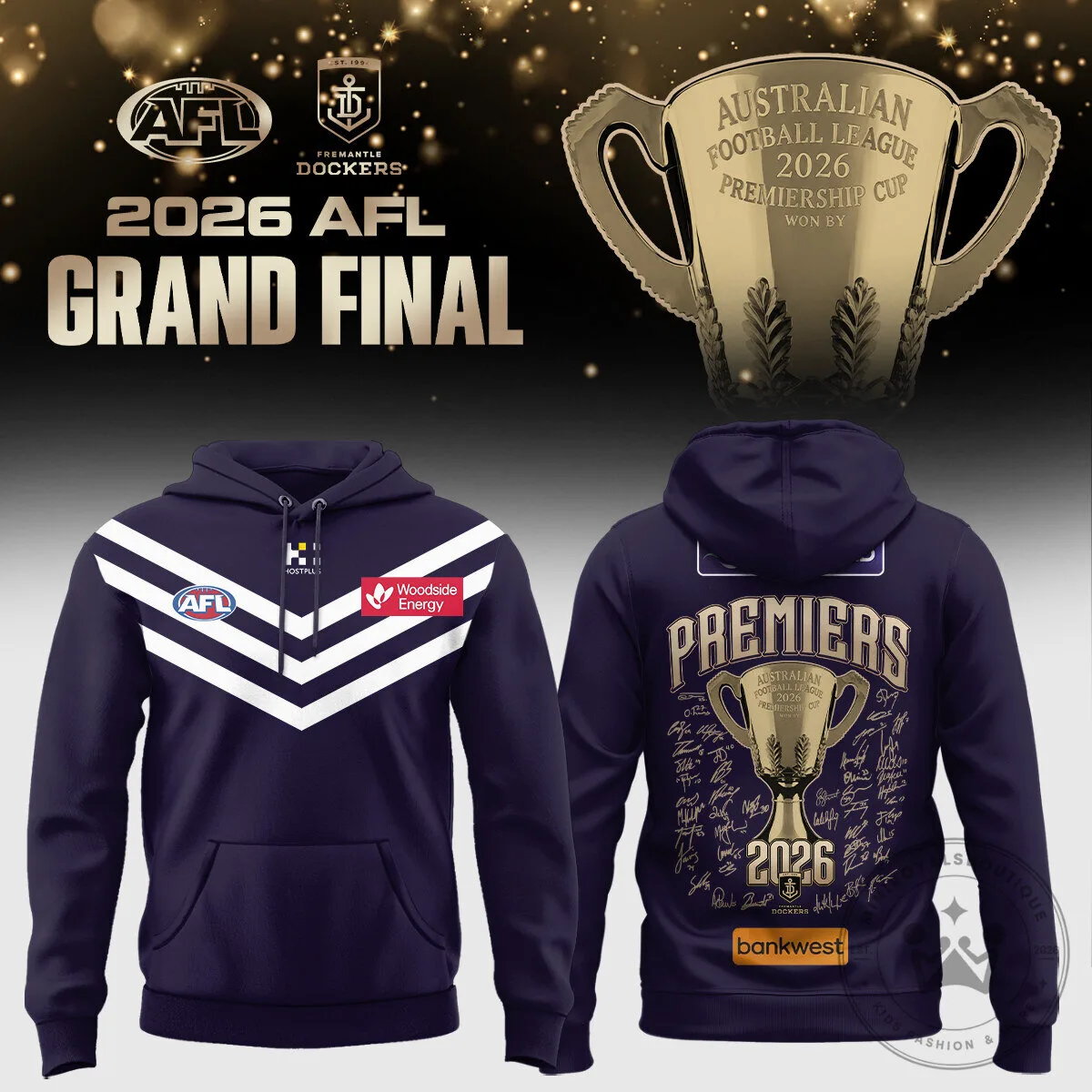 Fremantle Dockers 2026 AFL Grand Final Premiers Hoodie